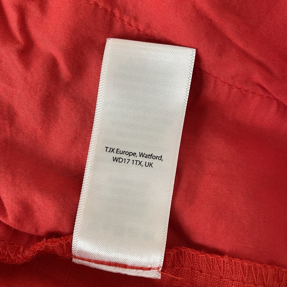 C and C California Womens 100% Linen Shorts XL Red Drawstring Casual - Picture 6 of 7